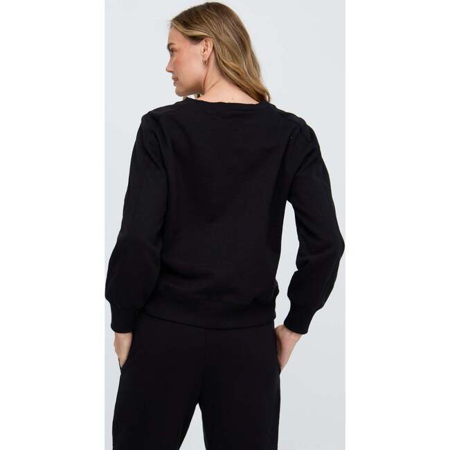Marmalade Long Sleeves Embroidered Sweatshirt, Black