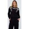 Marmalade Long Sleeves Embroidered Sweatshirt, Black - Sweatshirts - 4 - thumbnail