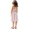 Kris Cross Back Stripe Print Dress, Multi Stripe - Dresses - 2 - thumbnail