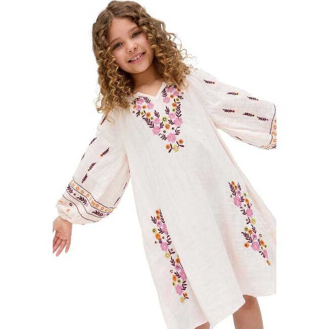 Lavender Dress, Ecru - Dresses - 3