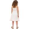 Kids Furla Smocked Panel Embroidered Dress, Ecru - Dresses - 4
