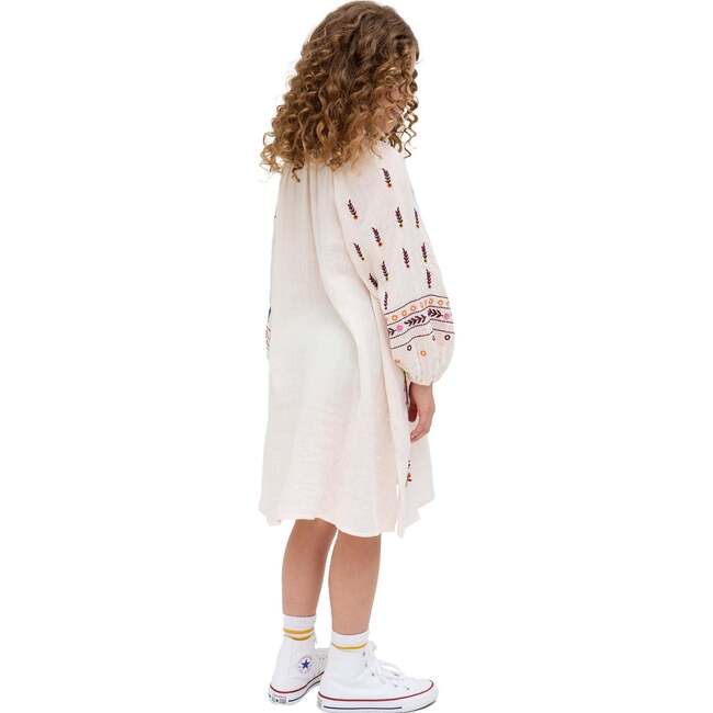 Lavender Dress, Ecru - Dresses - 4