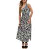 Jazz Jersey One Shoulder Warhol Print Midi Dress, Black - Dresses - 1 - thumbnail
