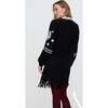 Katie Fringe Embroidered Mini Dress, Black - Dresses - 2