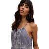 Jen Tiered All Over Embroidered Mini Dress, Grey - Dresses - 3 - thumbnail