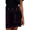 Issabel All Over Embroidered Mini Skirt, Black - Skirts - 4