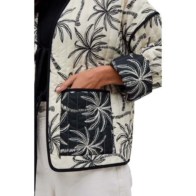 Felicity Palm Print Reversible Jacket, Multi