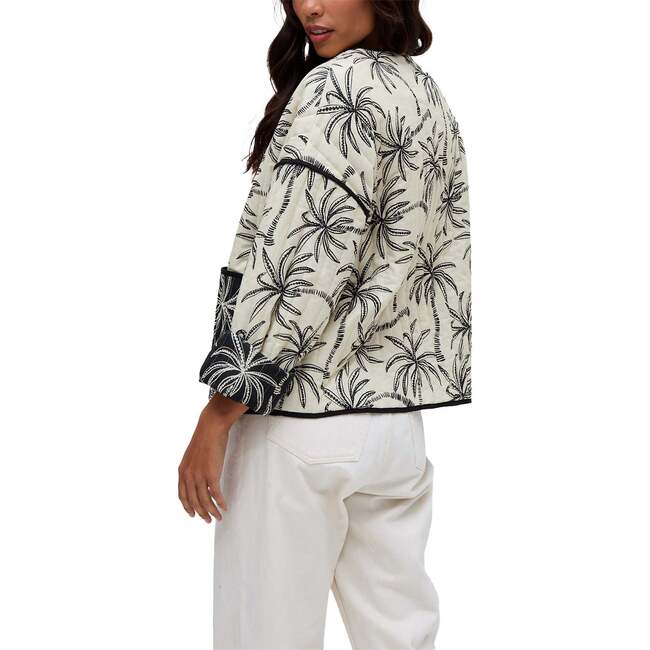 Felicity Palm Print Reversible Jacket, Multi - Jackets - 3