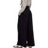 Farrah Wide Leg Jacquard Trouser, Black - Pants - 2