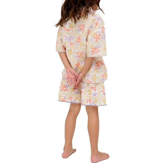 Gilly Scalloped Edge Matisse Print Shorts, Multi - Shorts - 3