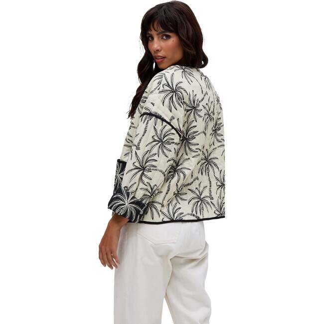 Felicity Palm Print Reversible Jacket, Multi - Jackets - 5