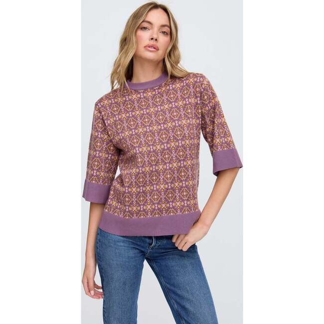 Daffodil Slouchy Knitted T-Shirt, Pink