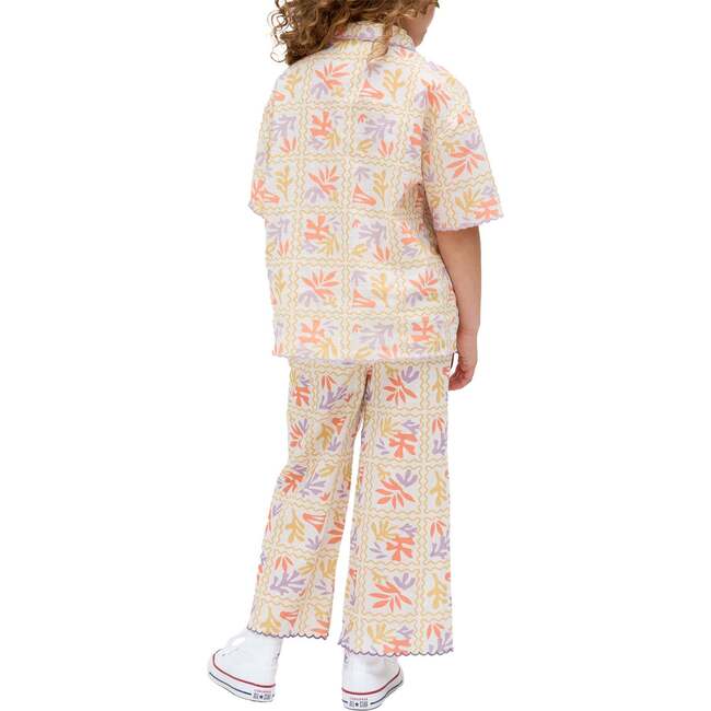 Gilly Scallop Edge Matisse Print Trouser, Multi - Pants - 4