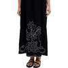 Candy Tabard Embroidered Hem Midi Dress, Black - Dresses - 4