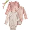 STERLING 3-Pack Side Snap Bodysuit, Sorbet - Onesies - 1 - thumbnail