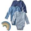 STERLING 3-Pack Side Snap Bodysuit, Terra - Onesies - 1 - thumbnail