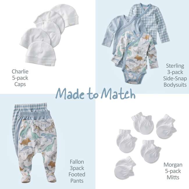 STERLING 3-Pack Side Snap Bodysuit, Rawr Some Check - Onesies - 5