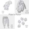 STERLING 3-Pack Side Snap Bodysuit, Gray Twinkle - Onesies - 5 - thumbnail