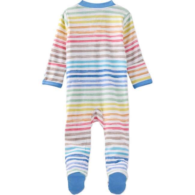 SCOUT Sleep & Play, Sunny Blue Rainbow - Footie Pajamas - 4
