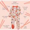SCOUT Sleep & Play, Pink Dim Sum Fun - Footie Pajamas - 3
