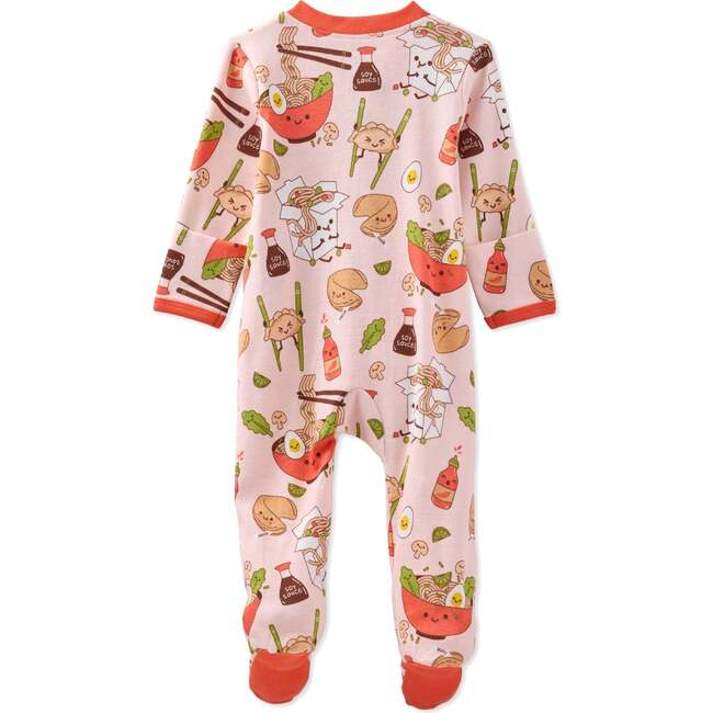 SCOUT Sleep & Play, Pink Dim Sum Fun - Footie Pajamas - 4