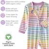 SCOUT Sleep & Play, Sunny Pink Rainbow - Footie Pajamas - 6