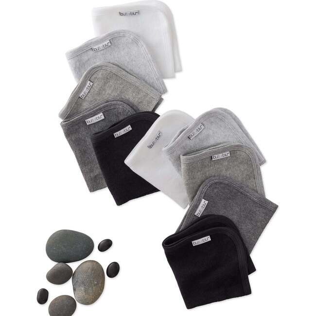 RIVER 10-Pack Washcloths, Stone