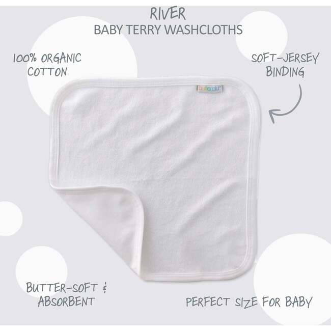 RIVER 10-Pack Washcloths, White - Washcloths & Hand Towels - 3