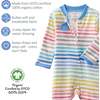 SCOUT Sleep & Play, Sunny Blue Rainbow - Footie Pajamas - 6