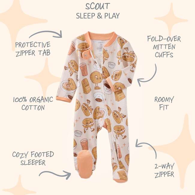 SCOUT Sleep & Play, Schmear - Footie Pajamas - 4