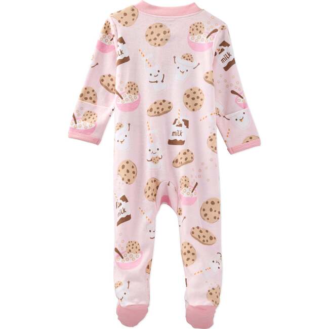 SCOUT Sleep & Play, Pink Milk N Cookies Crew - Footie Pajamas - 4