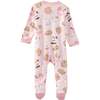 SCOUT Sleep & Play, Pink Milk N Cookies Crew - Footie Pajamas - 4