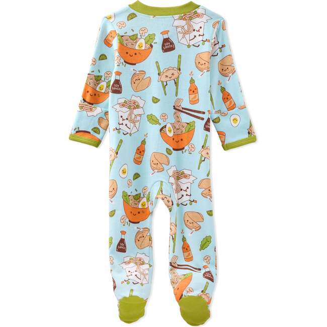 SCOUT Sleep & Play, Blue Dim Sum Fun - Footie Pajamas - 4