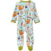 SCOUT Sleep & Play, Blue Dim Sum Fun - Footie Pajamas - 4