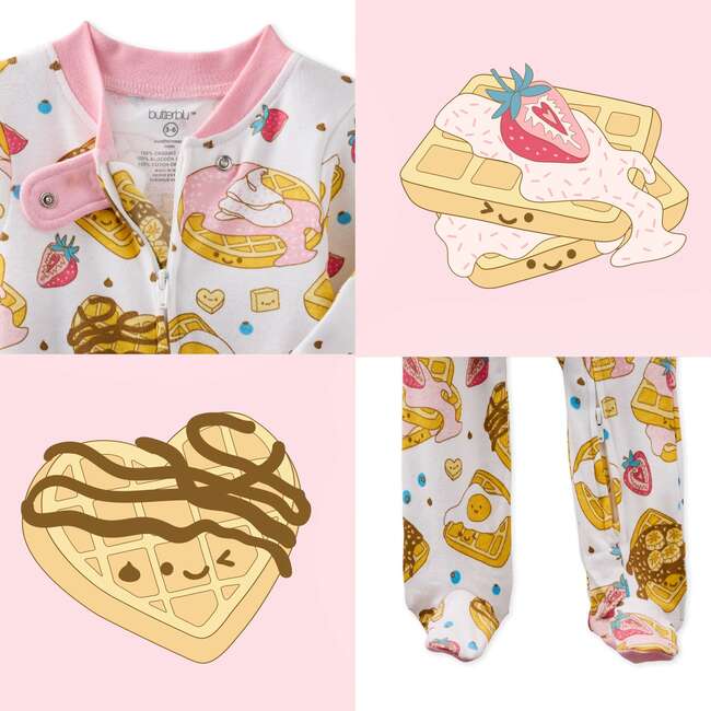 SCOUT Sleep & Play, Waffling On - Footie Pajamas - 7