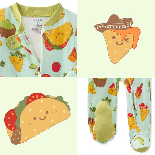 SCOUT Sleep & Play, Taco 'Bout Cute - Footie Pajamas - 7