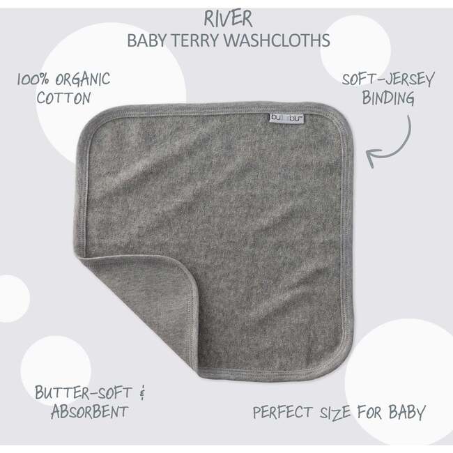 RIVER 10-Pack Washcloths, Stone - Washcloths & Hand Towels - 3