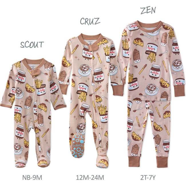 SCOUT Sleep & Play, Choc Full of Cute - Footie Pajamas - 5
