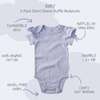 RORY 5-Pack Short Sleeve Ruffle Bodysuits, Frost - Onesies - 3