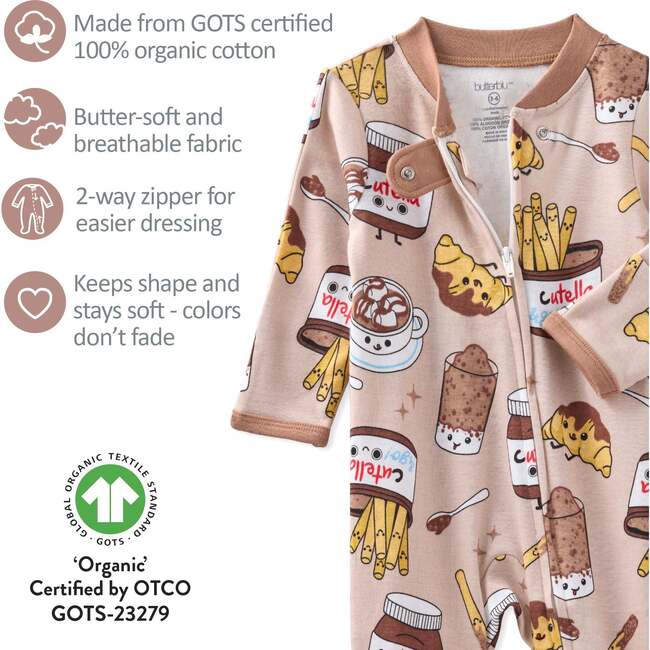 SCOUT Sleep & Play, Choc Full of Cute - Footie Pajamas - 6