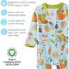 SCOUT Sleep & Play, Blue Dim Sum Fun - Footie Pajamas - 6