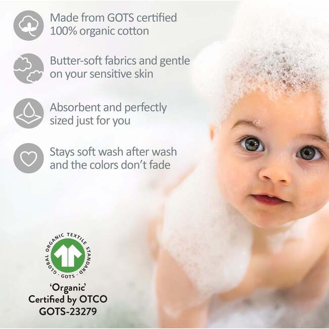 RIVER 10-Pack Washcloths, Stone - Washcloths & Hand Towels - 5