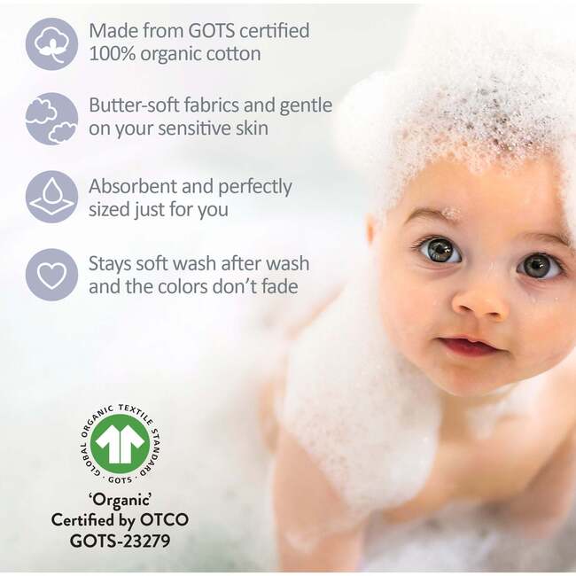 RIVER 10-Pack Washcloths, Sorbet Frost Rainbow - Washcloths & Hand Towels - 5