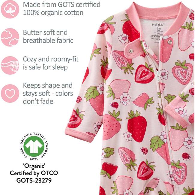SCOUT Sleep & Play, Berry Best - Footie Pajamas - 7