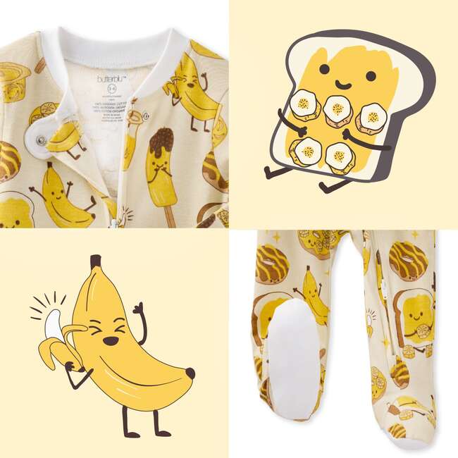 SCOUT Sleep & Play, Peeling Good - Footie Pajamas - 7