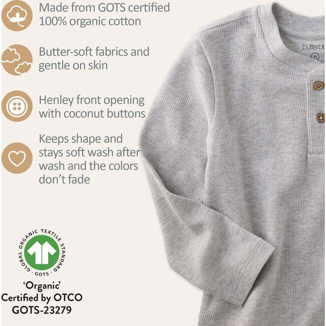 PAYTON 5-Pack Waffle Henleys, Terra - Shirts - 6