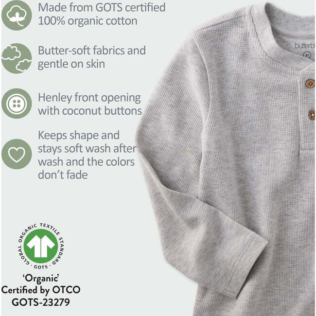 PAYTON 5-Pack Waffle Henleys, Seafoam - Shirts - 6