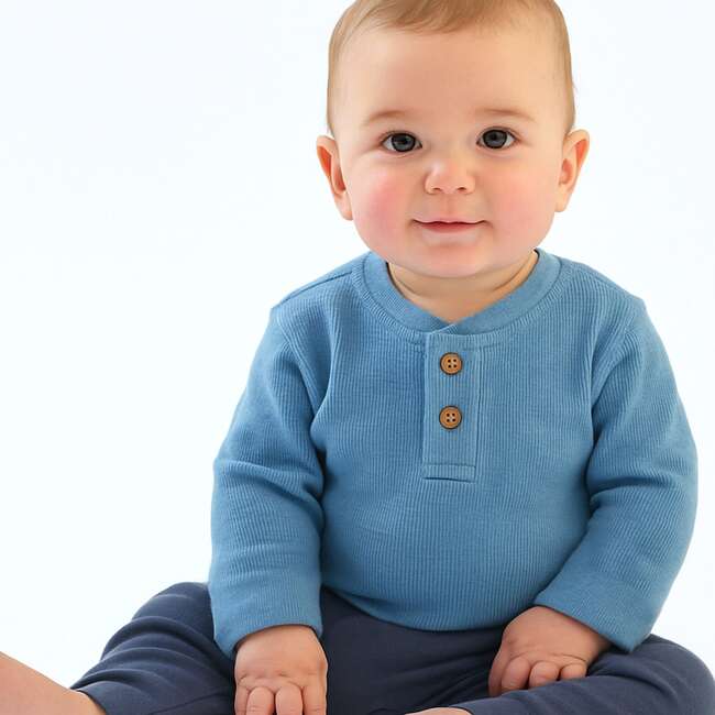 PAYTON 5-Pack Waffle Henleys, Terra - Shirts - 7