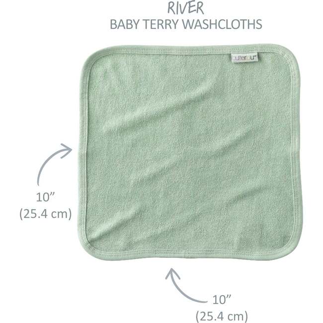 RIVER 10-Pack Washcloths, Seafoam Terra - Washcloths & Hand Towels - 4