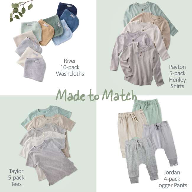 JORDAN 4-Pack Jogger Pants, Seafoam - Pants - 5